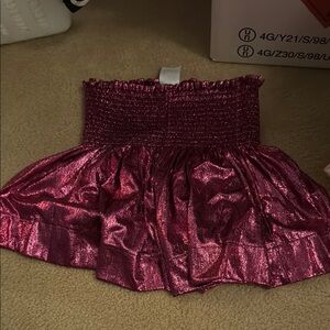 Queen of Sparkles Metallic Pink Skirt